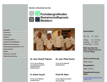 Tablet Screenshot of gemeinschaftspraxis-wallduern.de